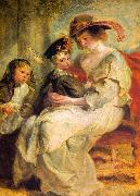 Peter Paul Rubens Helene Fourment and her Children, Claire-Jeanne and Francois oil